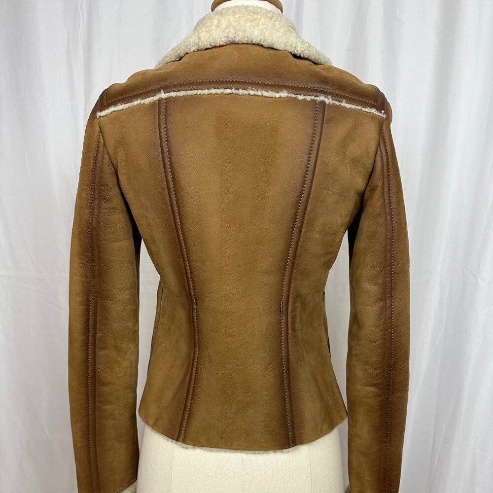 Brand New Gucci Suede Leather Shearling Jacket Size 38 - Picture 6 of 11